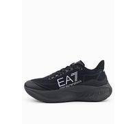 EA7 Emporio Armani Wave Chunky Textile Runner Trainers, Black, Size 12, Men Black