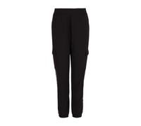EA7 Emporio Armani Women's Dynamic Athlete Cargo Trousers in Natural Technical Fabric VENTUS7 ASV - 3DTP64, Black, XS