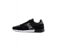 EA7 Emporio Armani X8X151 XK354 Woven Fabirc Suede Running Style Trainer - Black