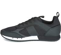 EA7 Mens Emporio Armani B&M Mesh Run Trainers in Black Textile - Size UK 9