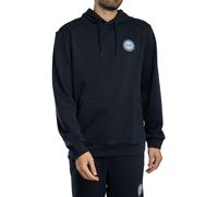 Logo Patch Pullover Hoodie Blue XL