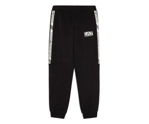 EA7 Logo Series Boys Cotton Blend Jogger Size: UK 8, Colour: Black