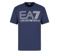EA7 Logo Series Mens Cotton T-Shirt Size: Small, Colour: Navy