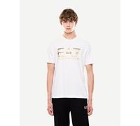 EA7 Logo Series T-shirt short sleeve white gold - XXS