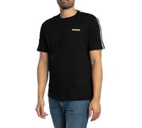 EA7 Emporio Armani Train Taped Sleeve T-Shirt, Black, Size M, Men Black