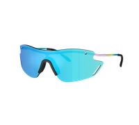 EA7 Man Sunglass Q72001 - Frame color: Shiny Lilac, Lens color: Light Green Mirror Blue