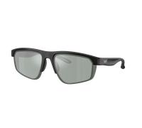 EA7 Man Sunglass Q74003 - Frame color: Matte Black, Lens color: Petrol Green Mirror Silver