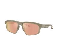 EA7 Man Sunglass Q74003 - Frame color: Matte Dark Sand, Lens color: Brown Mirror Rose Gold