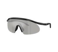 EA7 Man Sunglass Q74008 - Frame color: Matte Black, Lens color: Light Grey Mirror Silver