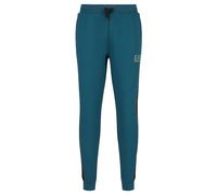 EA7 Mens Athletic Colour Block Cotton-Blend Jogger Colour: REFLECT POND, Size: Medium