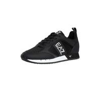 EA7 Men's Athletic Logo Mesh Trainers, Black/White, 6 UK