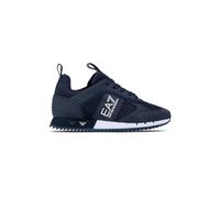 Ea7 Mens B&w Mesh Run Running Style Trainers Navy 9 UK