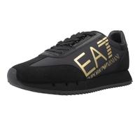 EA7 Men's Big Logo Trainers, Black/Gold