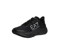 EA7 Men's Big Logo Trainers, Black/Silver, 6 UK