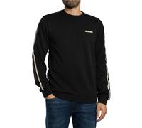 EA7 Emporio Armani Train Taped Sleeve Crew Neck Sweatshirt, Black, Size S, Men Black