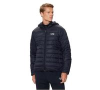 EA7 Men's Chest Logo Lightweight Jacket, Blue, M