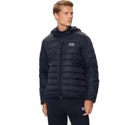 EA7 Men's Chest Logo Lightweight Jacket, Blue, XL