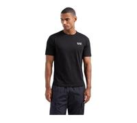EA7 Men's Chest Logo T-Shirt, Black/Gold, XL