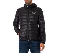 Emporio Armani EA7 Men's Train Core Down Hooded Jacket, Black, XX-Large