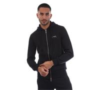 EA7 Mens Emporio Armani Hooded Neck Long Sleeve Sweatshirt with Zipper Pocket in Blu Navy - Size Small