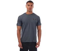 EA7 Mens Emporio Armani Logo Tape T-Shirt in Grey Cotton - Size X-Large