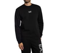 EA7 Mens Core Identity Crewneck Sweatshirt Size: Medium, Colour: Black