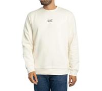 EA7 Men's Felpa Core Sweatshirt, Vanilla Ice, M