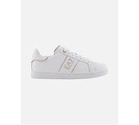 EA7 Mens Emporio Armani Classic Trainers in White Black Leather (archived) - Size UK 7