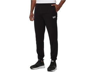 EA7 Men's Logo Joggers, Black/White, L
