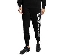 EA7 Men's Logo Serise Joggers, Black/White, M