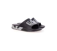 EA7 Men's Logo Sliders, Black, 8 UK