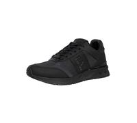 EA7 Men's Mesh Logo Trainers, Triple Black, 6 UK