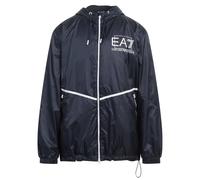 EA7 Mens Navy Blue Hooded Jacket - Size Medium