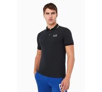 EA7 Mens Night Blue Logo Polo Shirt