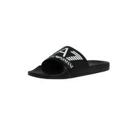 EA7 Men's Scarpe Logo Sliders, Black, 11 UK