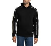 EA7 Men's Train Logo Tape Pullover Hoodie, Black, XL