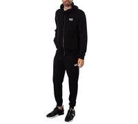Zip Hooded Tracksuit Black/White M