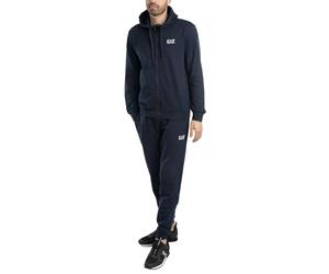 EA7 Men's Tuta Core Identity in Cotone Tracksuit, Blue, XL