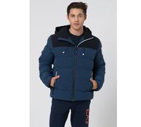 EA7 Mens Two-Tone Hooded Jacket Colour: Blue, Size: Small