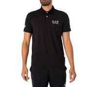 EA7 Men's Ventus Chest Logo Polo Shirt, Black