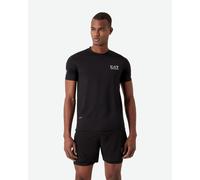 EA7 Multi-Sport Ventus7 Short Sleeve T-Shirt Black White - XXS