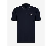 EA7 Tennis Piqué Polo shirt short sleeve navy blue - M