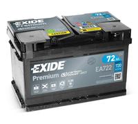 100 Car Battery Exide EA722 12 V 72Ah 720CCA - Bosch S5007 Equivalent