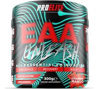 EAA Amino Acids Powder 300g | Strawberry Mango Flavour Vegan Essential Amino Acids with BCAA Blend | Full Spectrum Muscle Growth, Recovery & Hydration Supplement by PROELITE