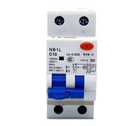 EAAFDD-3 2P AFCI RCBO Circuit Breaker, AC 230V 50/60Hz, 30mA RCD, Type C 6kA, DIN Rail Arc Fault/Leakage/Overload Protection(1PN TYPE AC,16A)