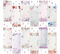 Eaasty 12 Pcs Bible Magnetic Notepads for Refrigerator Monthly Magnetic Grocery List 9 x 3.5 Magnet Memo Pads 30 Sheet Per Pad Shopping to Do List for Christian Teacher Appreciation Week Gift