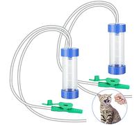 Eaasty 2 Pcs Mucus Trap for Puppies Suction Catheter Suction Device with Mucus Trap for Extracting Liquid or Mucous from Animal's Nose and Mouth for Small Animal, 25 Ml, 12 FR