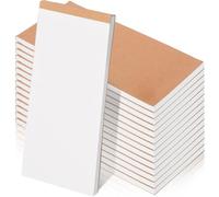 Eaasty 20 Pack 1000 Sheet Daily to Do List Notepad Small Pocket Notepad 5.5x2.7 Blank Page Writing Note Pad Checklist Memo Kraft Cover for Office Grocery Shopping List Reminder Organization