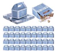 Eaasty 36 Pcs Blue Cielito Lindo Baby Shower Party Favor Boxes Plato De Barro Mexican Terracotta Candy Treat Gift Paper Box for Gender Reveal Birthday Cinco De Mayo Carnival Party Decorations Supplies