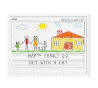 Eaasty 50 Sheets Story Writing Paper Bulk Handwriting Practice Paper for Kids Diary with Picture Story Space and Dotted Lines 11x8.5" Primary Composition Notebooks for Kindergarten Toddlers